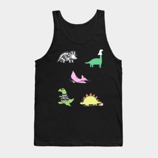 Dinosaurs in Costumes Tank Top